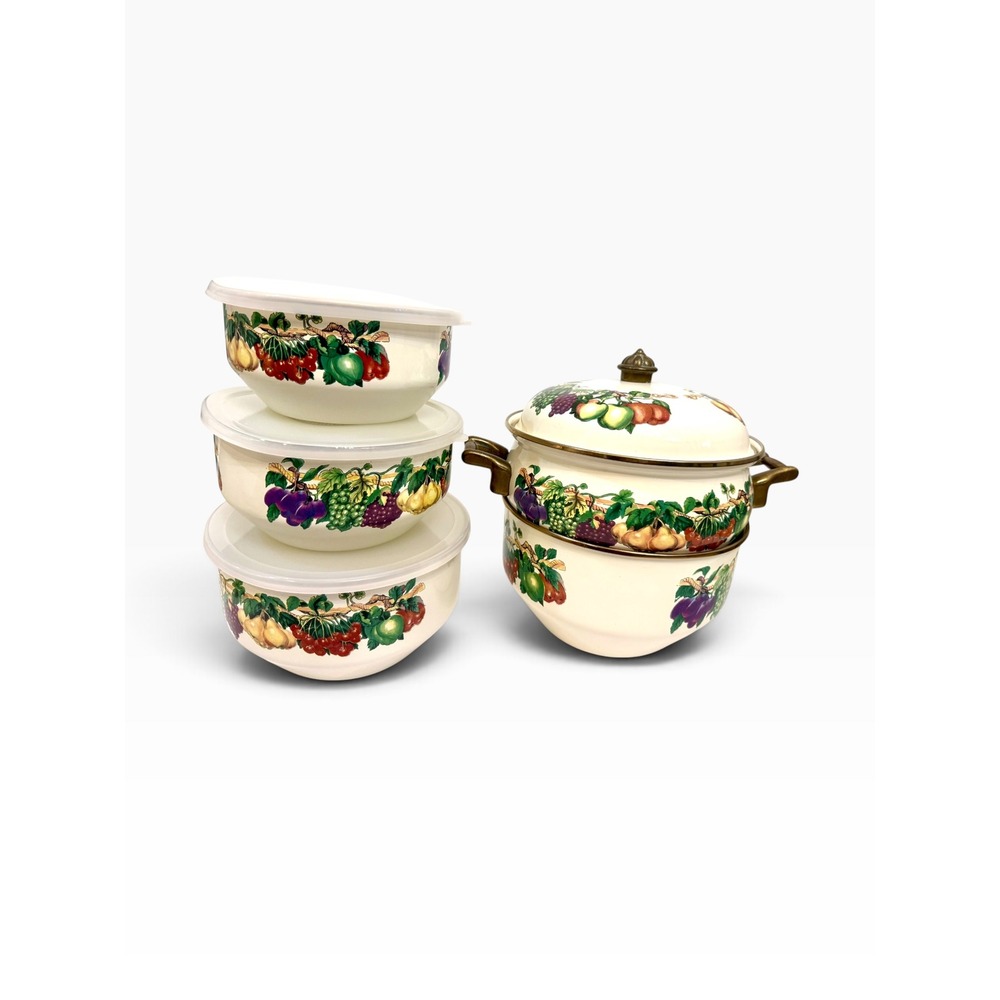 Vintage Tabletops Unlimited Kensington Garden Cookware with Lids Set